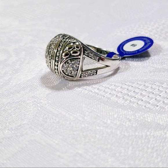 💎Diamond Dreams" Sterling Silver Cocktail Ring - Picture 2 of 7